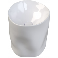 Sanindusa Magmma umywalka 46,5x46,5 cm okrągła wolnostojąca biała matowa 147740604