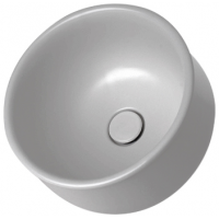Sanindusa Poeme umywalka 37x37 cm okrągła nablatowa szary mat 151304154