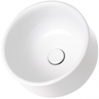 Sanindusa Poeme umywalka 37x37 cm okrągła nablatowa czarna matowa 151304264