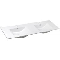 Sapho Slim umywalka 150x46 cm meblowa prostokątna podwójna biała 1601-150