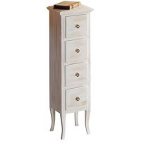 Sapho Retro szafka 35 cm boczna stojąca drewno świerkowe białe 1694