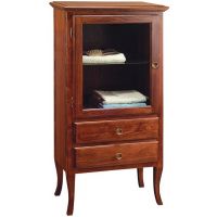 Sapho Retro szafka 60 cm boczna lewa stojąca drewno bukowe brąz 1709