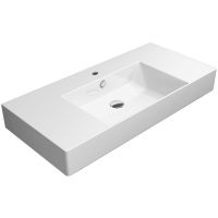 GSI Kube X umywalka 100x47 cm prostokątna ścienna biała 9451111