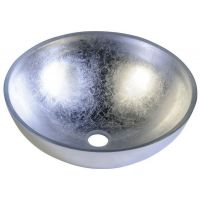 Sapho Murano Argento umywalka 40 cm nablatowa okrągła srebrna AL5318-52
