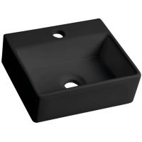 Sapho Small Giulia umywalka 33,5x29 cm ścienna prostokątna czarny mat BH7002B