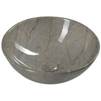 Sapho Dalma umywalka 42 cm nablatowa okrągła grigio MM113