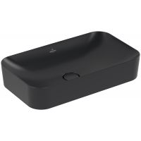 Villeroy & Boch Finion umywalka 60x35 cm prostokątna nablatowa CeramicPlus Pure Black 414361R7