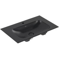 Villeroy & Boch Finion umywalka 80x50 cm prostokątna meblowa CeramicPlus Pure Black 416484R7