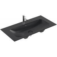 Villeroy & Boch Finion umywalka 100x50 cm prostokątna meblowa CeramicPlus Pure Black 4164A2R7