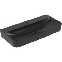 Villeroy & Boch Finion umywalka 100x47 cm prostokątna ścienna-meblowa CeramicPlus Pure Black 41681BR7