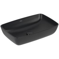 Villeroy & Boch Artis umywalka 58x38,5 cm prostokątna nablatowa CeramicPlus Pure Black 417258R7