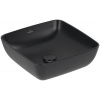 Villeroy & Boch Artis umywalka 41x41 cm kwadratowa nablatowa CeramicPlus Pure Black 417841R7