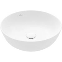 Villeroy & Boch Artis umywalka 43 cm nablatowa okrągła CeramicPlus Stone White 417943RW