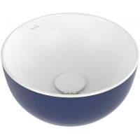 Villeroy & Boch Artis umywalka 32,5x32,5 cm okrągła nablatowa niebieska 438932BCS4