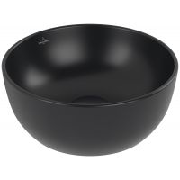 Villeroy & Boch Artis umywalka 32,5x32,5 cm okrągła nablatowa CeramicPlus Pure Black 438932R7