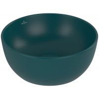 Villeroy & Boch Artis umywalka 32,5x32,5 cm okrągła nablatowa CeramicPlus Teal 438932TE
