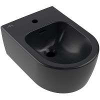 Villeroy & Boch Skyla bidet wiszący CeramicPlus Pure Black 448200R7