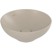 Villeroy & Boch Loop & Friends umywalka 38x38 cm okrągła nablatowa almond 4A4501AM