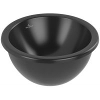 Villeroy & Boch Loop & Friends umywalka 33 cm okrągła podblatowa czarna 4A5100R7