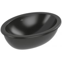 Villeroy & Boch Loop & Friends umywalka 56x38 cm owalna podblatowa czarna 4A5501R7