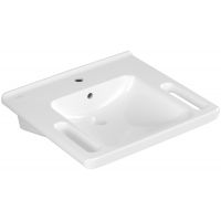 Villeroy & Boch ViCare umywalka 60x55 cm prostokątna ścienna Weiss Alpin 4A686001