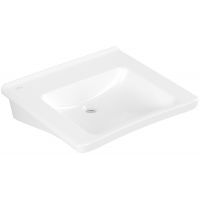 Villeroy & Boch ViCare umywalka 60x55 cm prostokątna ścienna Weiss Alpin 4A806301