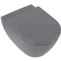 Villeroy & Boch Subway 2.0 miska WC wisząca bez kołnierza lejowa DirectFlush CeramicPlus graphite 5614R0I4