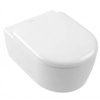 Villeroy & Boch Skyla miska WC z deską wolnoopadającą bez kołnierza ze spłukiwaniem wirowym biały połysk 5656CLR1