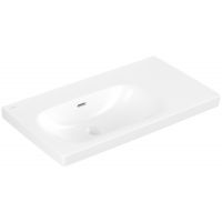 Villeroy & Boch Skyla umywalka 80x46 cm prostokątna meblowa lewa CeramicPlus Stone White 5A52L3RW