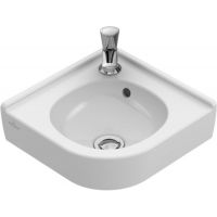Villeroy & Boch O.Novo Compact umywalka 32 cm narożna CeramicPlus Weiss Alpin 731032R1