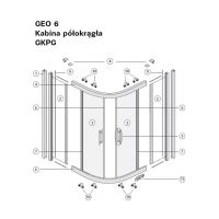 Koło Geo 6 zestaw uszczelek YG60008XX
