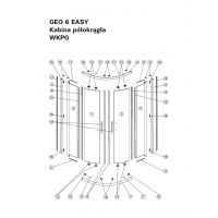 Koło Geo 6 Easy zestaw uszczelek G70026XX