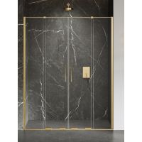 New Trendy Smart drzwi prysznicowe 170 cm rozsuwane złoty szczotkowany/szkło przezroczyste EXK-7523