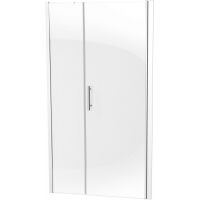 Deante Moon drzwi prysznicowe 110 cm wnękowe chrom/szkło przezroczyste KTM013P