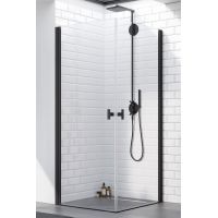 Radaway Nes Black KDD I drzwi prysznicowe 90 cm lewe czarny mat/szkło przezroczyste 10021090-54-01L