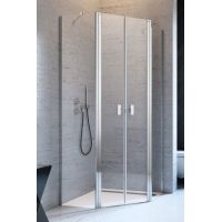 Radaway Nes PTD komplet 2 ścianek prysznicowych do kabiny 80x80 cm chrom/szkło przezroczyste 10051400-01-01