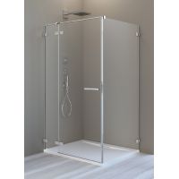 Radaway Arta KDJ II drzwi prysznicowe 130 cm ze ścianką stałą lewe 386457-03-01L/386045-03-01L