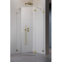 Radaway Essenza Pro Brushed Gold PTJ drzwi prysznicowe prawe złoty szczotkowany/szkło przezroczyste 10100000-99-01R