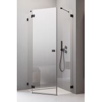 Radaway Essenza Pro Black PTJ drzwi prysznicowe lewe czarny mat/szkło przezroczyste 10100000-54-01L