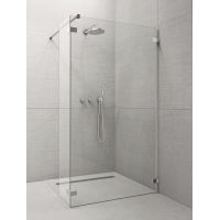 Radaway Euphoria Walk-In ścianka prysznicowa 80 cm frontowa W3 chrom/szkło przezroczyste 383130-01-01