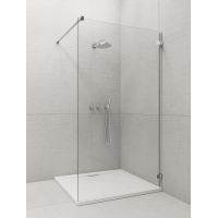 Radaway Euphoria Walk-In ścianka prysznicowa 70 cm frontowa W1 V chrom/szkło przezroczyste 383117-01-01
