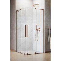 Radaway Furo SL Brushed Copper KDD kabina prysznicowa część prawa 120x120 cm kwadratowa miedź szczotkowana/szkło przezroczyste 10305120-93-01R