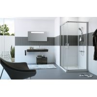 Huppe Classics 2 4-kąt kabina prysznicowa 90x90 cm kwadratowa srebrny połysk/szkło przezroczyste C20103.069.322