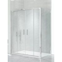 New Trendy New Corrina kabina prysznicowa 140x90 cm prostokątna chrom/szkło przezroczyste D-0183A/D-0079B