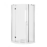 Omnires Manhattan kabina prysznicowa półokrągła 80x80 cm szkło przezroczyste ADF80XCRTR