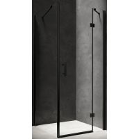 Omnires Manhattan kabina prysznicowa 90x100 cm prostokątna czarny mat/szkło przezroczyste MH9010BLTR