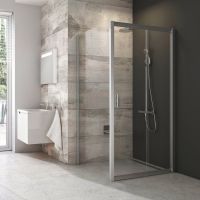 Ravak Blix BLDP2-120 drzwi prysznicowe 120 cm przesuwne polerowane aluminium/szkło przezroczyste 0PVG0C00Z1
