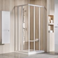 Ravak Supernova ASRV3-75 drzwi prysznicowe 75 cm przesuwne częściowe 1/2 satyna/szkło przezroczyste 15V30UR2Z1