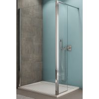 SanSwiss Top-Line Walk-In ścianka prysznicowa 100 cm wolnostojąca biały/szkło przezroczyste TOPF21000407