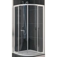 SanSwiss ECO-Line kabina prysznicowa 90 cm półokrągła chrom/szkło przezroczyste ECOR550905007